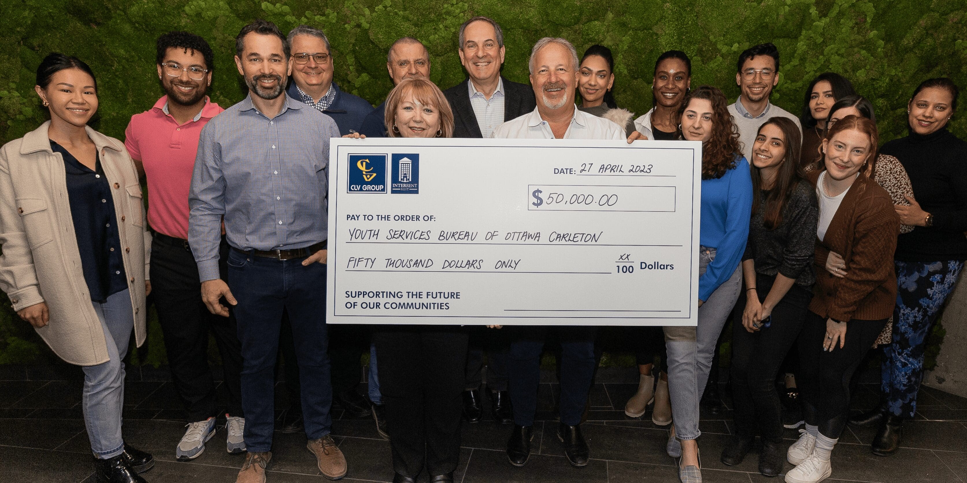 Image related to Le groupe CLV fait un don de 50 000 dollars au Bureau des services à la jeunesse